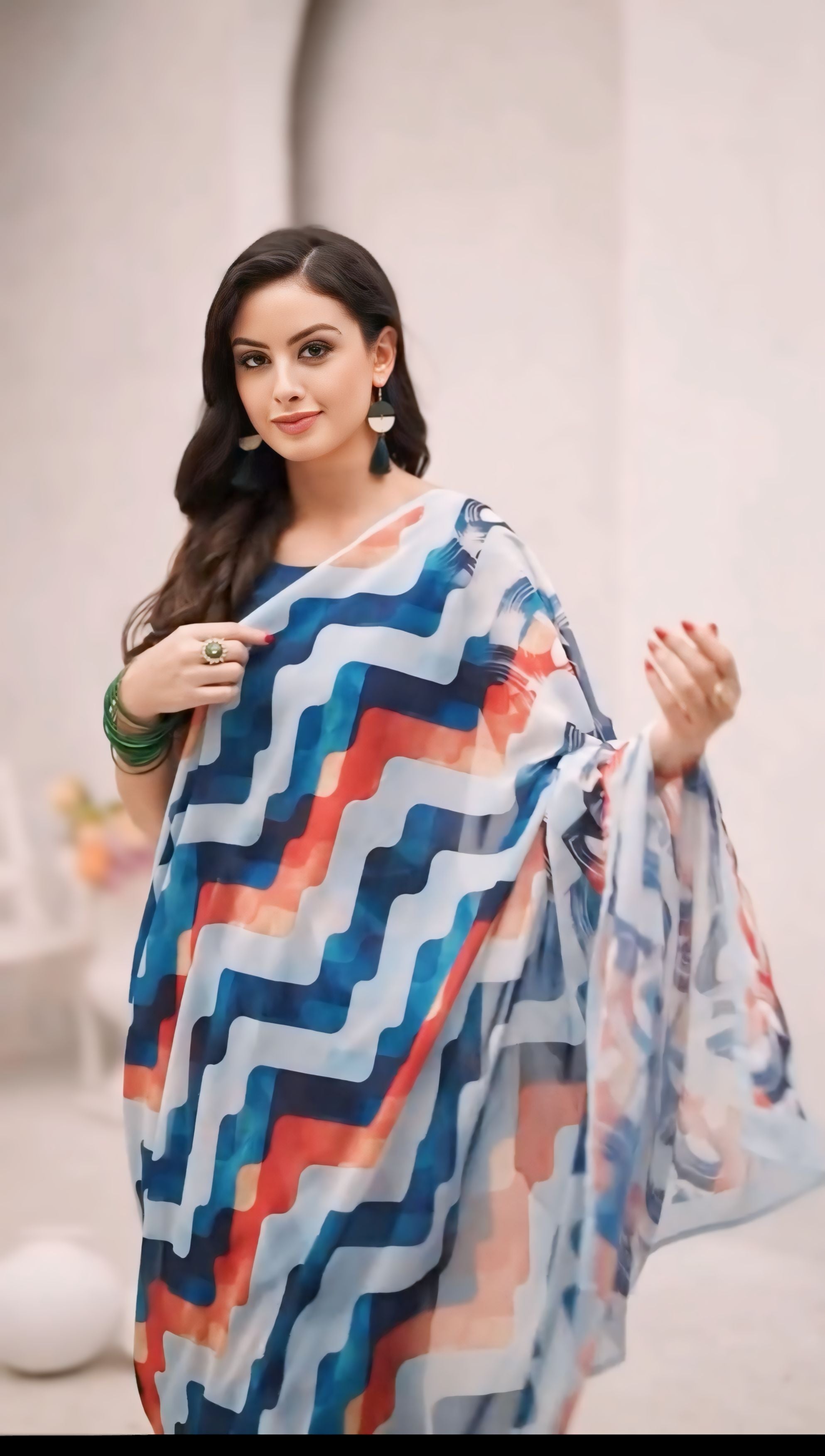 Impressive 1-Minute Ready To Wear Multicolor Georgette Saree