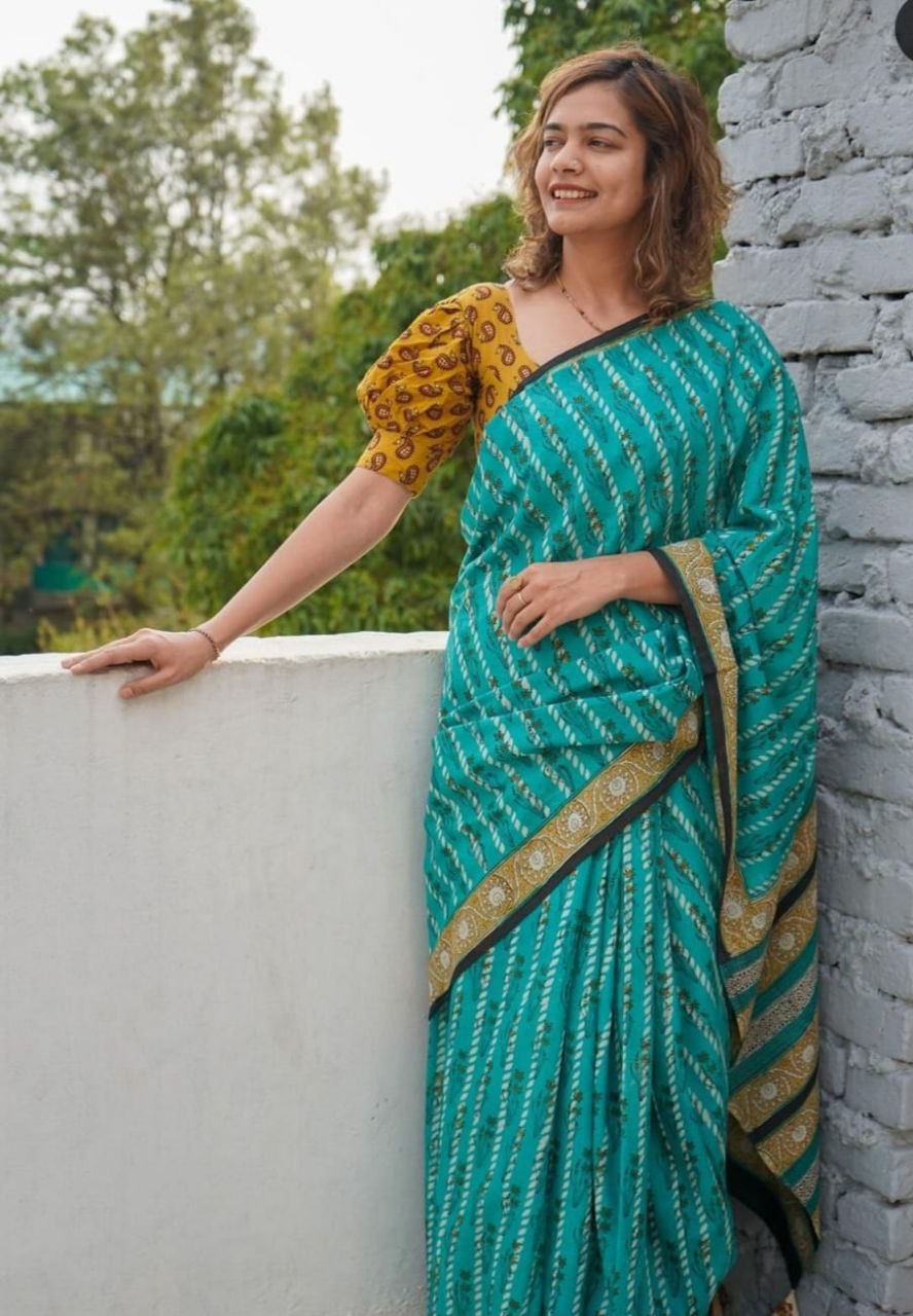 Printed Daily Wear Chiffon Saree