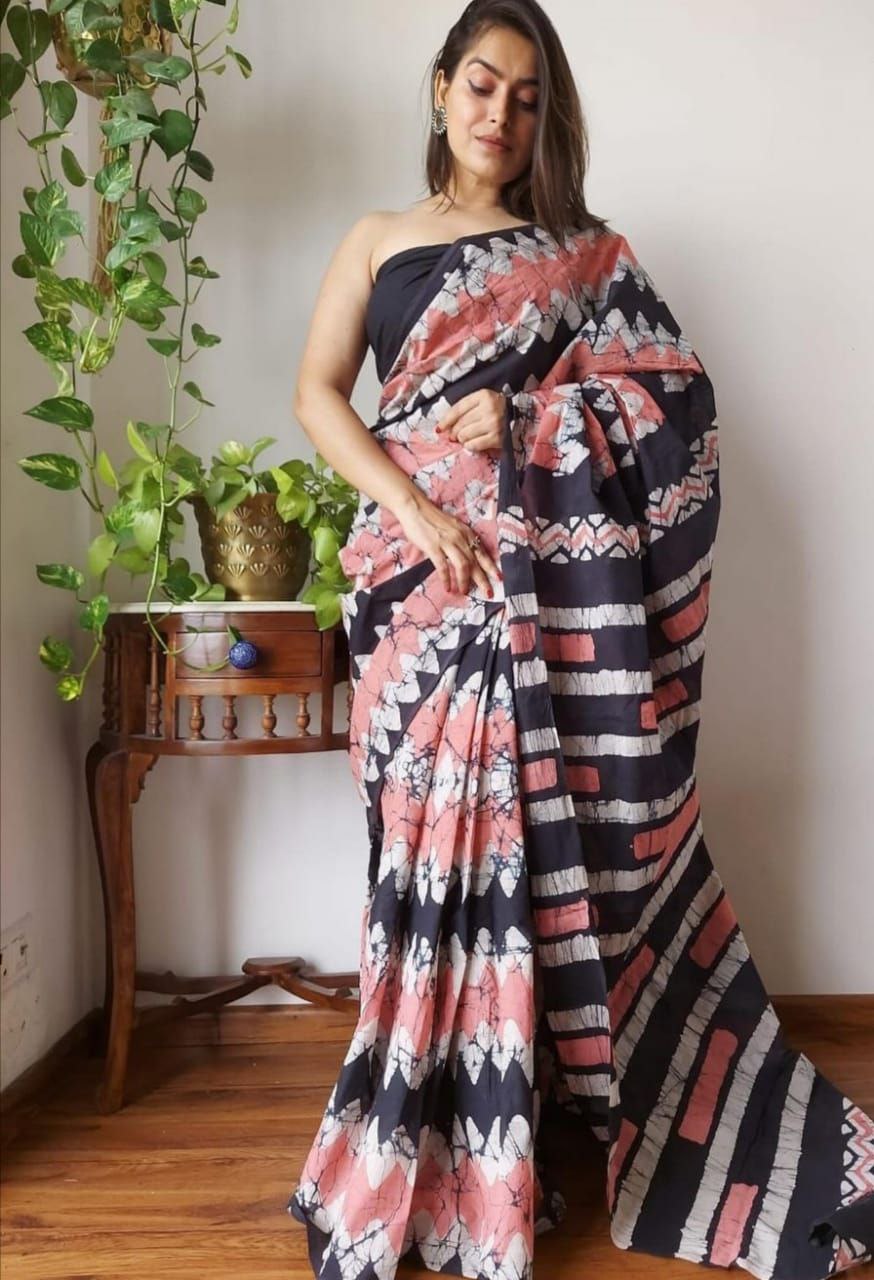 Printed, Floral Print Daily Wear Chiffon Saree