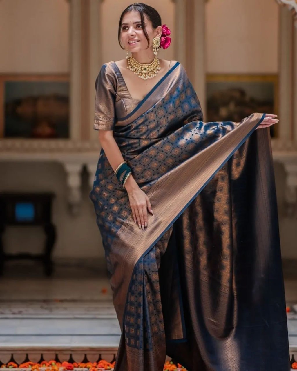 Beautiful Banarasi Soft Silk Saree