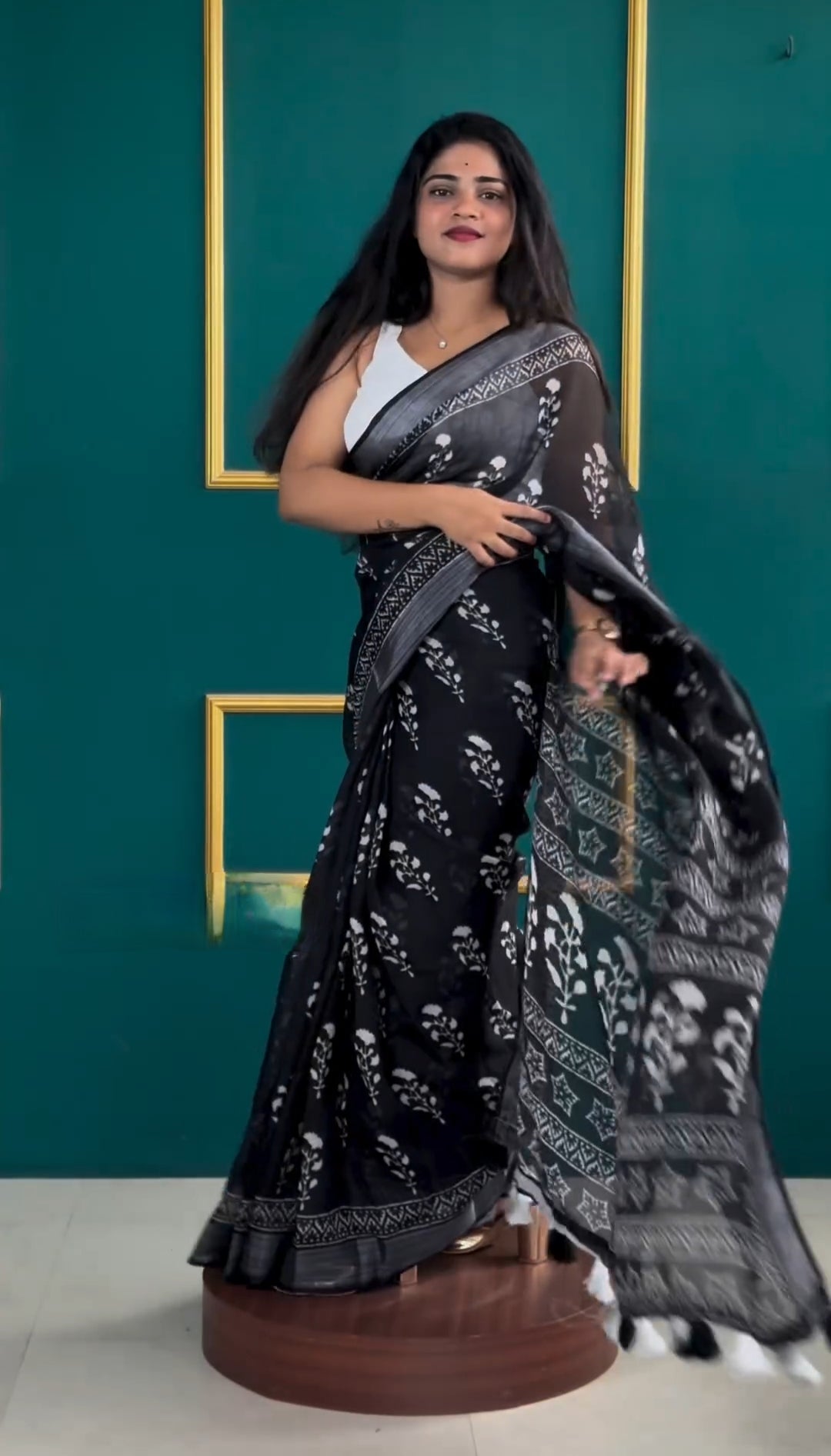 Black Color Pure Soft Silk Beatifull Saree