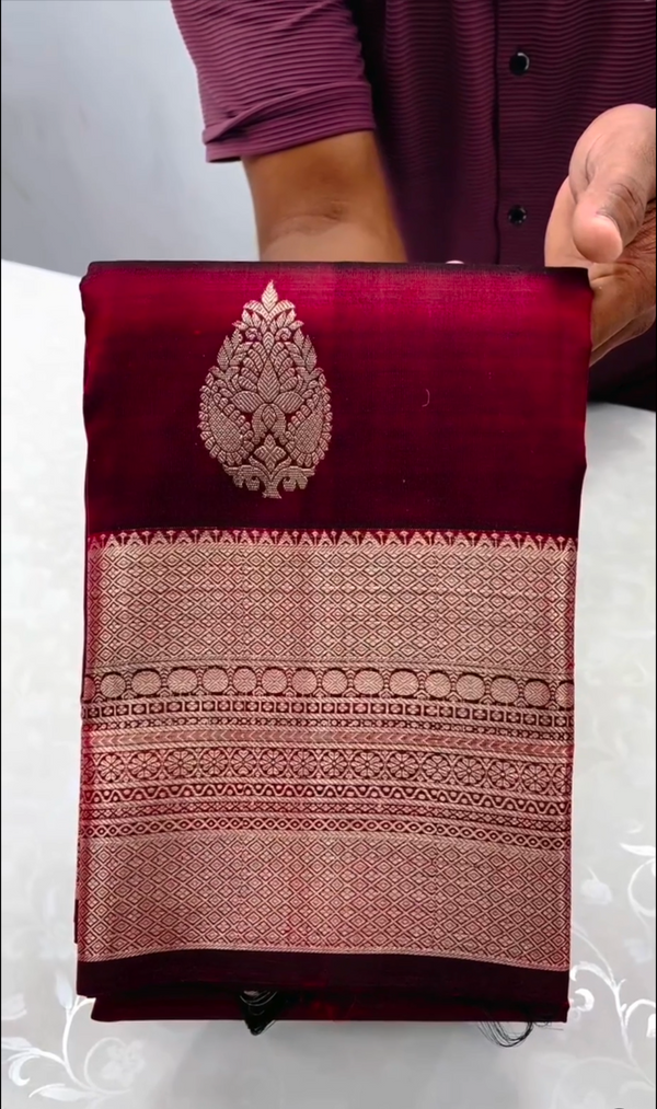 Exclusive Maroon kanchivaram Slik Sarees