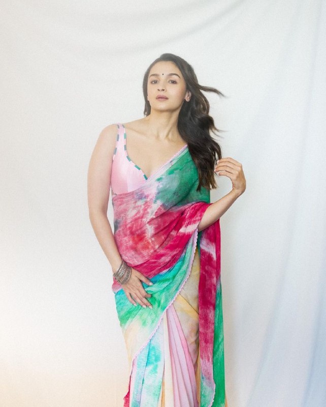 Pretty 1-Min Georgette Ready To Wear Saree With Blouse Piece