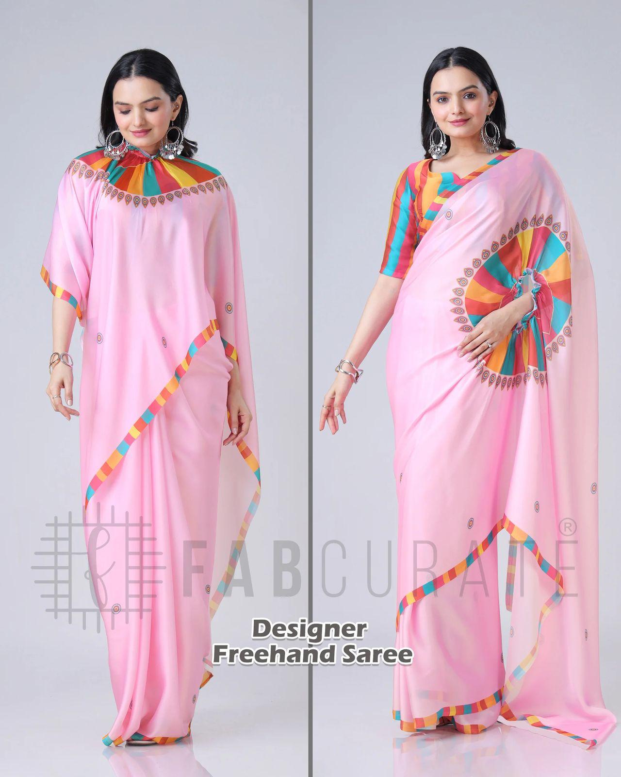 New Fancy Soft Crepe Silk Saree