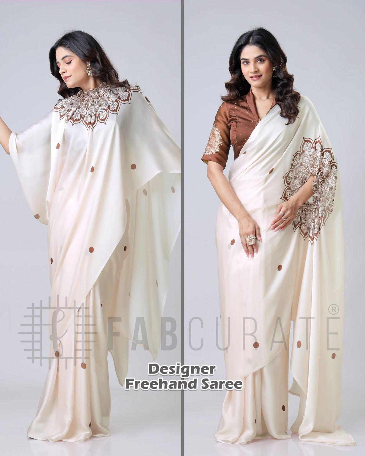 New Fancy Soft Crepe Silk Saree